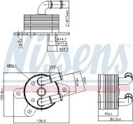 90842 NISS - 90842 - CHŁODNICA OLEJU MAZDA 3 13-, MAZDA 6 12-, MAZDA CX-3 15-
