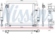 940555 NISS - CHŁODNICA KLIMY NISSAN JUKE 10- 