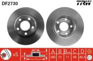 DF2730 - TARCZA HAM./PRZ/ AUDI A4 1,6-1,9TDi /66KW/ -97 @280X13