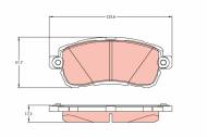 GDB2176 - KLOCKI HAM./PRZ/ FORD KA 1,2 16- 