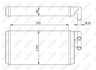 50602 NRF - 50602 - NAGRZEWNICA AUDI 100 -94,AUDI 200 82- A6 96- V8 94- /NRF/