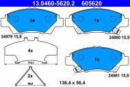 13.0460-5620.2 - KLOCKI HAM./PRZ/ HONDA JAZZ 1,2 08- 