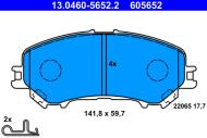 13.0460-5652.2 - KLOCKI HAM./PRZ/ NISSAN QASHQAI 14-