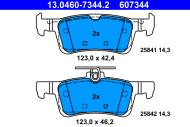 13.0460-7344.2 - 13.0460-7344.2 - KLOCKI HAM./TYŁ/ FORD FIESTA VII 1.5 TDCI 17-