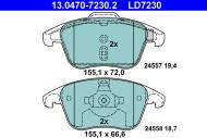 13.0470-7230.2 - KLOCKI HAM.CITROEN C4 I GRAND PICASSO (0 6-13) PRZÓD /ATE/