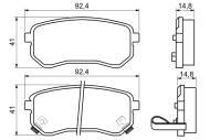 0-986-494-145 - 0 986 494 145 - KLOCKI HAM./TYŁ/ KIA PICANTO 1,0 05-