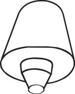 255-808 - 255-808 - WIESZAK TŁUMIKA AUDI 100,VW POLO 75-94 /BOSAL/