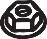 258-047 - 258-047 - NAKRĘTKA UKŁ.WYD.DAIHATSU CHARADE 87-95 M 10X1.25 Z KOŁNIERZ