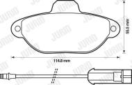 571523J JURID - 571523J - KLOCKI HAM./PRZ/ FIAT PUNTO,SEICENTO /BDX/