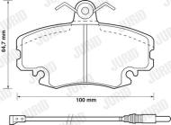 571526D JURID - 571526D - KLOCKI HAM./PRZ/ RENAULT MEGANE