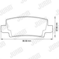 572492J JURID - 572492J - KLOCKI HAM./TYŁ/ TOYOTA COROLLA 02-