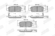 572501J JURID - 572501J - KLOCKI HAM./TYŁ/ NISSAN X-TRAIL 02-