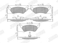 572505J JURID - 572505J - KLOCKI HAM./TYŁ/ CHRYSLER VOYAGER 00-