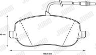 573096J JURID - 573096J - KLOCKI HAM./PRZ/ CITROEN C8,FIAT ULYSSE 02-