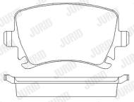 573158J JURID - 573158J - KLOCKI HAM./TYŁ/ VW PASSAT 05-