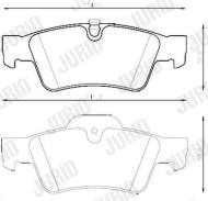573202JC JURID - 573202JC - KLOCKI HAM./TYŁ/ MERCEDES BENZ G-CLASS 12-