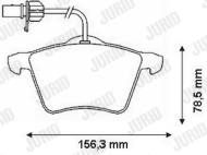 573206J JURID - KLOCKI HAM./PRZ/ FORD GALAXY 01- 