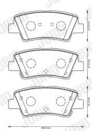 573369J JURID - 573369J - KLOCKI HAM./TYŁ/ HYUNDAI I40 1,7CRDI 11-