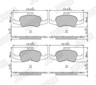 573786J JURID - KLOCKI HAM./PRZ/ AUDI TT 14- 