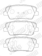 573823J JURID - 573823J - KLOCKI HAM./TYŁ/ HYUNDAI SANTA FE 2,2CRD