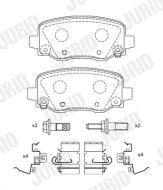 574045J JURID - 574045J - KLOCKI HAM./TYŁ/ JEEP CHEROKEE 3.2 14-
