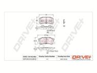 DP1010.10.0012 - DP1010.10.0012 - KLOCKI HAM. TYŁ MITSUBISHI PAJERO 99-