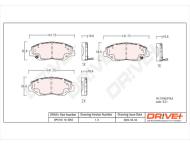 DP1010.10.0052 - DP1010.10.0052 - KLOCKI HAM. PRZÓD HONDA CRV 02-