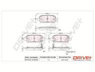 DP1010.10.0064 - DP1010.10.0064 - KLOCKI HAM. TYŁ NISSAN X-TRAIL 01-