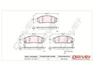 DP1010.10.0101 - KLOCKI HAM. PRZÓD NISSAN NAVARA 2.5DCI 05-
