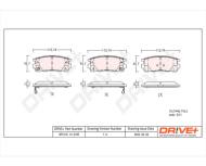 DP1010.10.0189 - DP1010.10.0189 - KLOCKI HAM. TYŁ OPEL ANTARA 2.0CDTI 06-