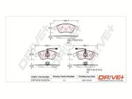 DP1010.10.0274 - DP1010.10.0274 - KLOCKI HAM. PRZÓD DB C KLASSE 3.0CDI 07-