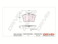 DP1010.10.0337 - DP1010.10.0337 - KLOCKI HAM. TYŁ PEUGEOT 308 1.4-1.6 16V 07-