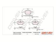 DP1010.10.1060 - DP1010.10.1060 - KLOCKI HAM. PRZÓD PEUGEOT 307 2.0HDI 03-