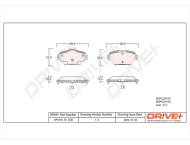 DP1010.10.1220 - DP1010.10.1220 - KLOCKI HAM. CITROEN C4 GRAND PICASSO 13- TYŁ