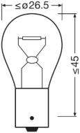 7506 OSRAM - 7506 - ŻARÓWKA 12V 21W BA15S /ŚW.COFANIA,STOP/ JEDNOWŁÓKNOWA