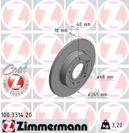 100-3314-20 - 100.3314.20 - TARCZA HAM.AUDI A4 +AVANT TYŁ /245X10/