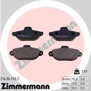 21436.170.2 - 21436.170.2 - KLOCKI HAM./PRZ/ FIAT PANDA 1.2 10-