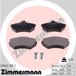 21945.195.1 - 21945.195.1 - KLOCKI HAM./PRZ/ VW PASSAT B5 1.9 TDI 00-