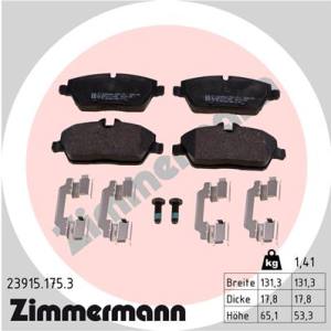 23915.175.3 - 23915.175.3 - KLOCKI HAM./PRZ/ BMW 1 /E81/ 06- /Z ZESTAWEM MONT/