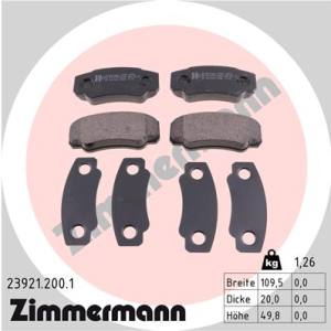 23921.200.1 - 23921.200.1 - KLOCKI HAM./TYŁ/ CITROEN JUMPER I 2.8 HDI 04-