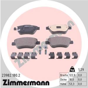 23982.180.2 - 23982.180.2 - KLOCKI HAM./PRZ/ OPEL CORSA D 1.4 09- /Z CZUJNIKIEM/