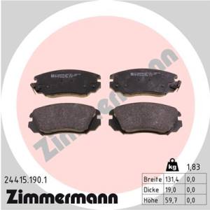 24415.190.1 - 24415.190.1 - KLOCKI HAM./PRZ/ OPEL INSIGNIA A 2.0CDTI 08-