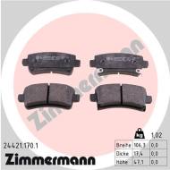 24421.170.1 - 24421.170.1 - KLOCKI HAM./TYŁ/ OPEL INSIGNIA 2.0CDTI 08-