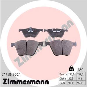 24436.200.1 - 24436.200.1 - KLOCKI HAM./PRZ/ BMW X5 5.0D 11-