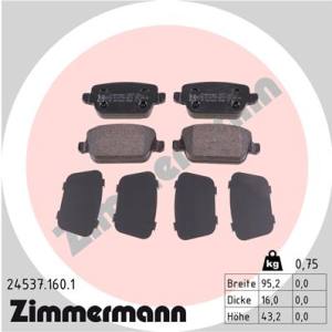 24537.160.1 - 24537.160.1 - KLOCKI HAM./TYŁ/ FORD S-MAX 2.0TDCI 06-