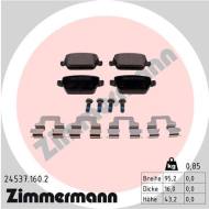 24537.160.2 - 24537.160.2 - KLOCKI HAM./TYŁ/ FORD S-MAX 2.0TDCI 08- /Z CZUJNIKIEM/