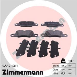 24554.160.1 - 24554.160.1 - KLOCKI HAM./TYŁ/ PORSCHE PANAMERA 3.6-4.8 09-