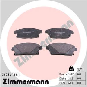 25034.185.1 - 25034.185.1 - KLOCKI HAM./PRZ/ OPEL ASTRA 1.7CDTI 09-