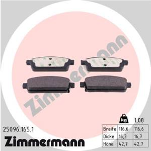 25096.165.1 - 25096.165.1 - KLOCKI HAM./TYŁ/ OPEL ASTRA J 09-