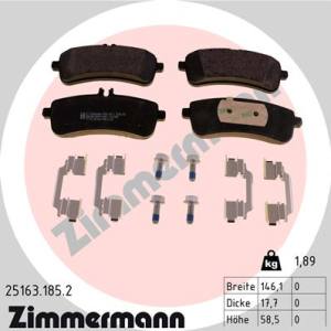 25163.185.2 - 25163.185.2 - KLOCKI HAM./TYŁ/ DB SL-KLASA /R231/ 18-